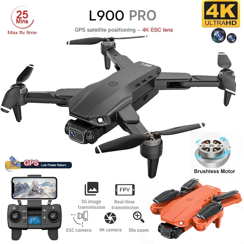 Rc Helicopter Electric - L900 Pro GPS Drone 4K Profesjonalny