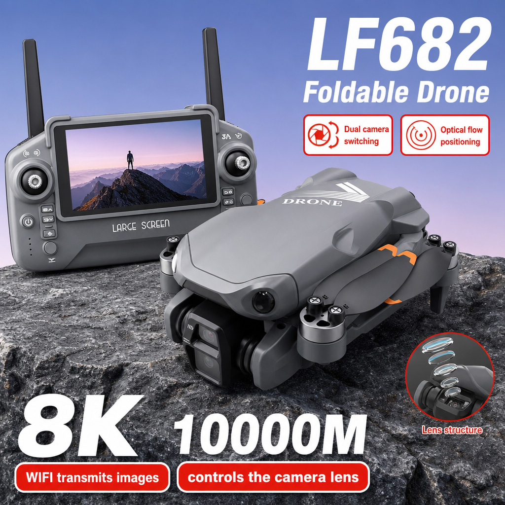 Rc Helicopter Electric - Zdjęcia lotnicze z drona LF682, 8K