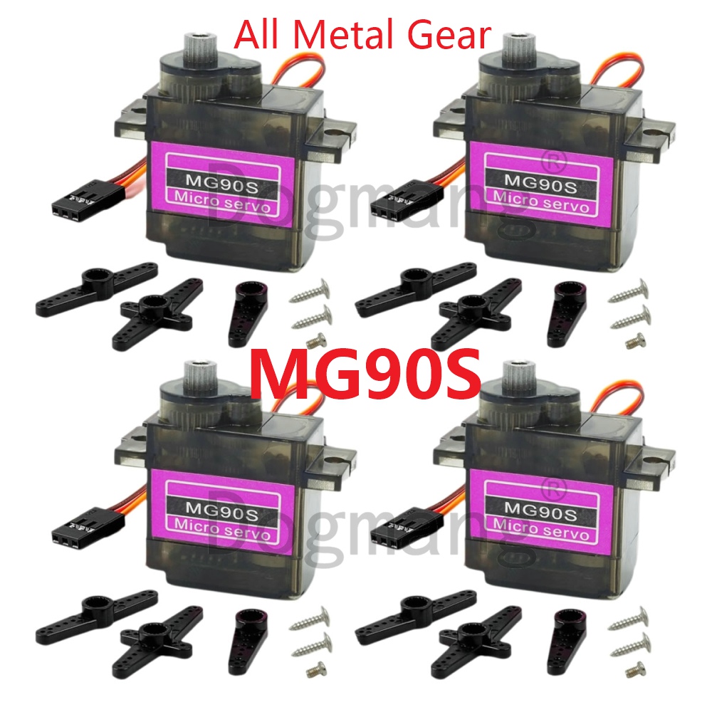 Rc Helicopter Servo - MG90S Serwo 1/2/4/10/20/50 szt. All Metal