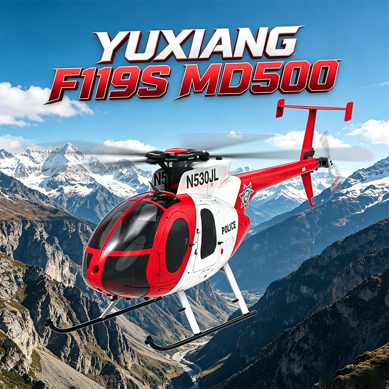 Rc Helicopter Single Rotor - Helikopter zdalnie sterowany YXZNRC F119S Md500,