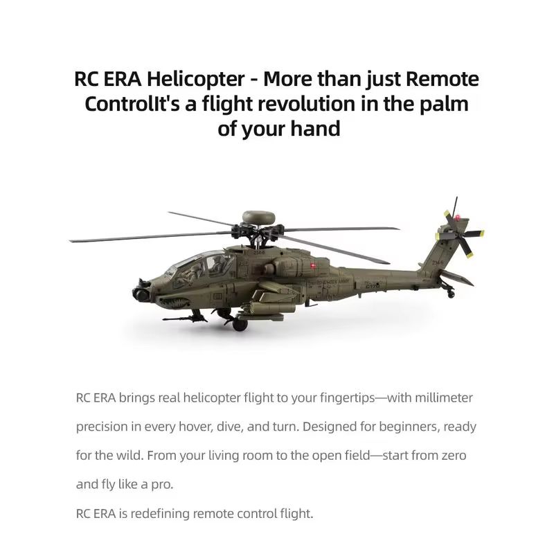 Helikopter RC Era Ah 64d Apach – Rc Helicopter Single Rotor recenzja i cena