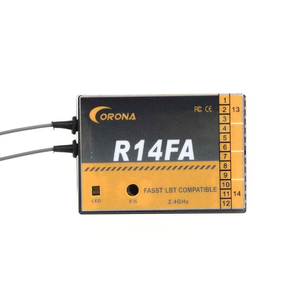 Odbiornik Corona R14FA 14-kana – Rc Helicopter Servo recenzja i cena